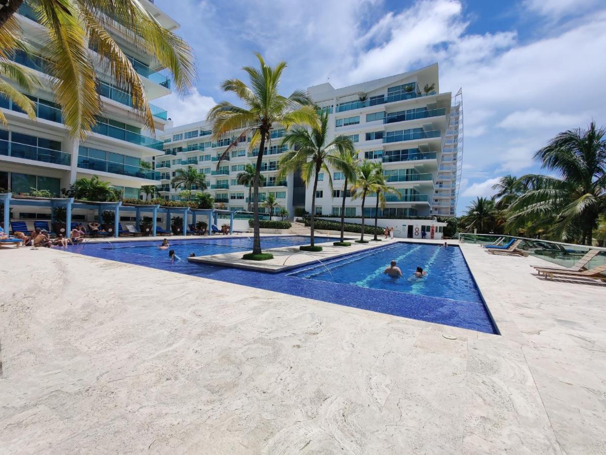 Hermoso Apartamento En La Playa Cartagena Bagian luar foto